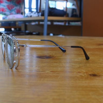 yFlip up type circle metal glasses -Limited-z23SS001GSP*121摜2