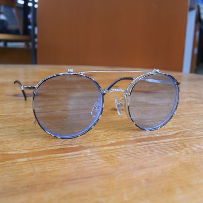 yFlip up type circle metal glasses -Limited-z23SS001GSP*121摜7