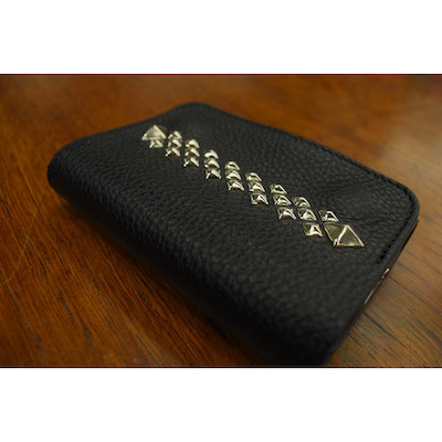 【STUDS LEATHER FLAP HALF WALLET】21AW014LAL*121画像2
