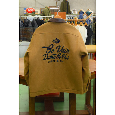 【EMBROIDERY LEATHER COLLAR WOOL SPORTS TYPE JACKET】21AW062*121画像2