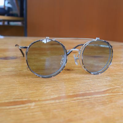 yFlip up type circle metal glasses -Limited-z23SS001GSP*121摜1