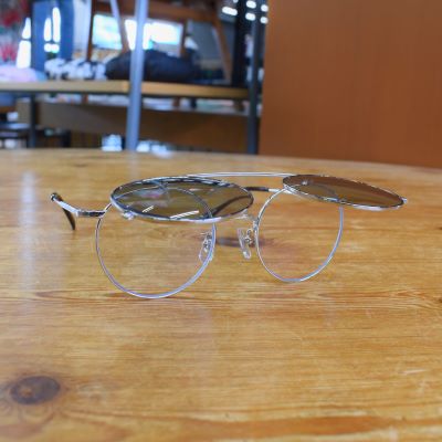 yFlip up type circle metal glasses -Limited-z23SS001GSP*121摜6