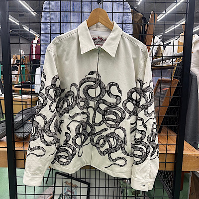 ySNAKE PATTERN WEST POINT SWING TOPz25SS001*121摜10