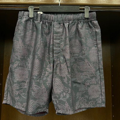 yFLOWER JACQUARD CHAMBRAY EASY SHORTSz25SS007JQ*121