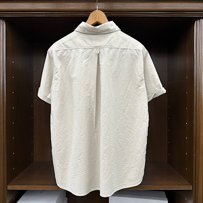 yMENfS OXFORD ROUND COLLAR SHORT SLEEVE PULLOVER SHIRT PLAINzDT-B0284SOX*121摜2