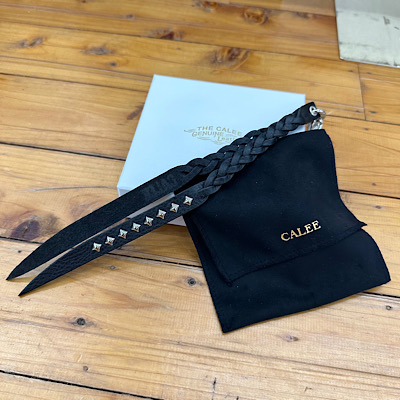 ySTUDS  KNITTING LEATHER LONG KEY RINGz25SS003LE*121