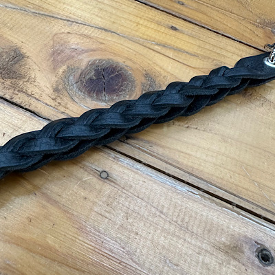 ySTUDS  KNITTING LEATHER LONG KEY RINGz25SS003LE*121摜2
