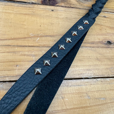 ySTUDS  KNITTING LEATHER LONG KEY RINGz25SS003LE*121摜3