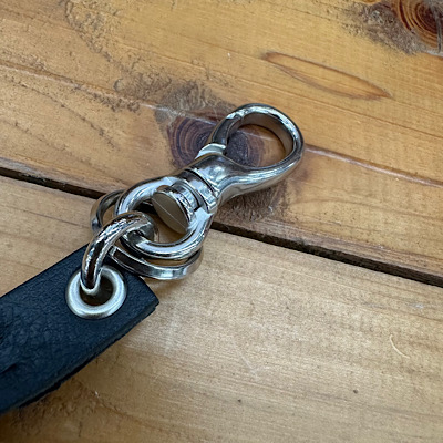 ySTUDS  KNITTING LEATHER LONG KEY RINGz25SS003LE*121摜4