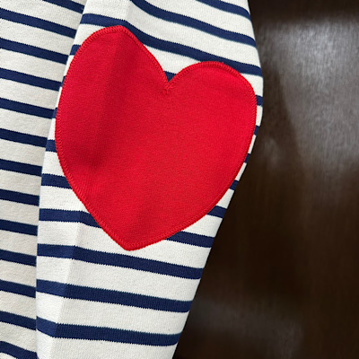 yOUESSANT HEART ELBOW PATCHz24JC OUES.COUD*121摜6